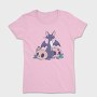 Pastel Goth Bat Cat Cute, Tricou Femei