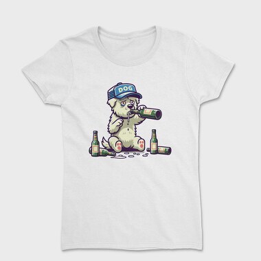 Dog Drinking Beer, Tricou Femei
