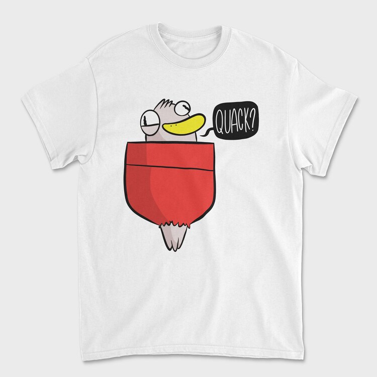 Funny Duck In A Pocket, Tricou Barbati (Unisex)