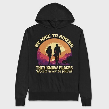 Funny Hiker Quote Hiking, Hanorac Oversize Barbati (Unisex)