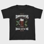 Funny Melancholy Beer Darkness My Old Friend Drinking Quote, Tricou Copii