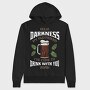 Funny Melancholy Beer Darkness My Old Friend Drinking Quote, Hanorac Oversize Barbati (Unisex)