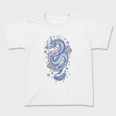 Floral Asian Dragon, Tricou Copii
