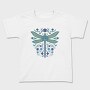 Floral Dragonfly Watercolor, Tricou Copii