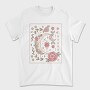 Floral Ornamental Moon Decoration, Tricou Barbati (Unisex)