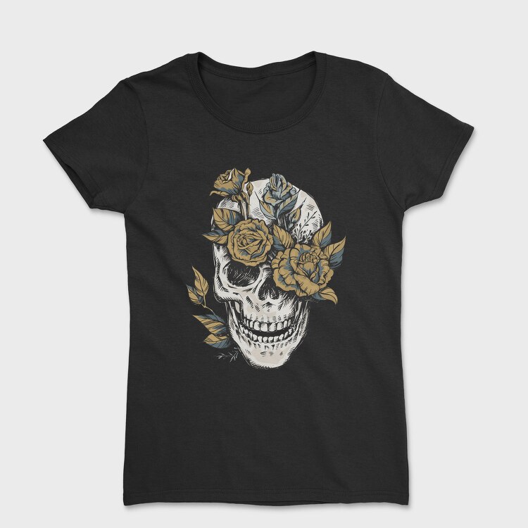 Flower Skull, Tricou Femei