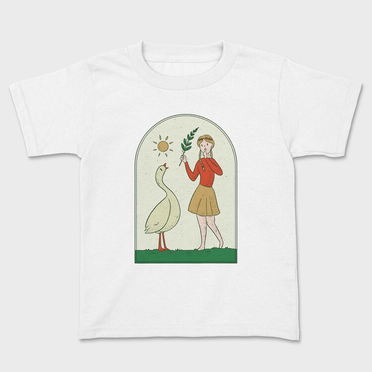 Girl With Goose, Tricou Copii