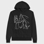 Girl With Horse, Hanorac Oversize Barbati (Unisex)