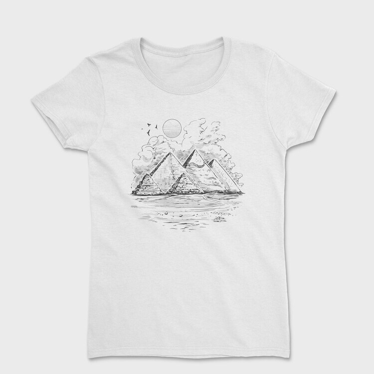 Giza Pyramids Piramids, Tricou Femei