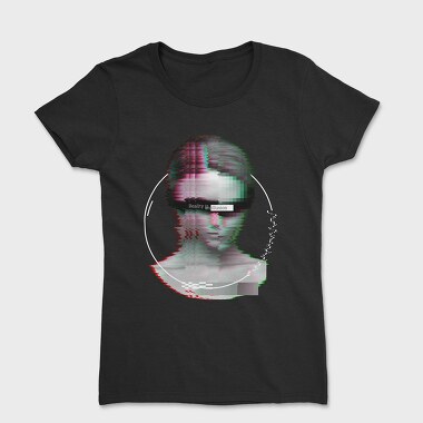 Glitch Front Face, Tricou Femei