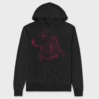 Golden Retriever Dog, Hanorac Oversize Barbati (Unisex)