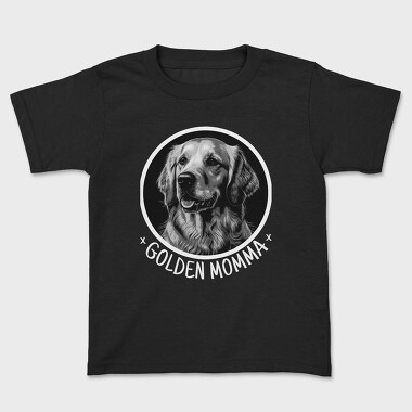 Golden Retriever Mom Golden Momma, Tricou Copii