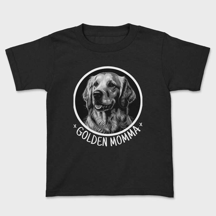 Golden Retriever Mom Golden Momma, Tricou Copii