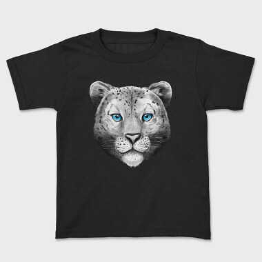 Snow Leopard Portrait, Tricou Copii