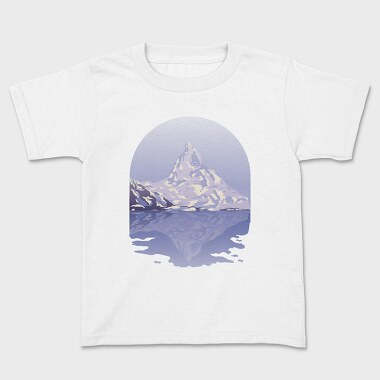 Snow Mountain Landscape, Tricou Copii