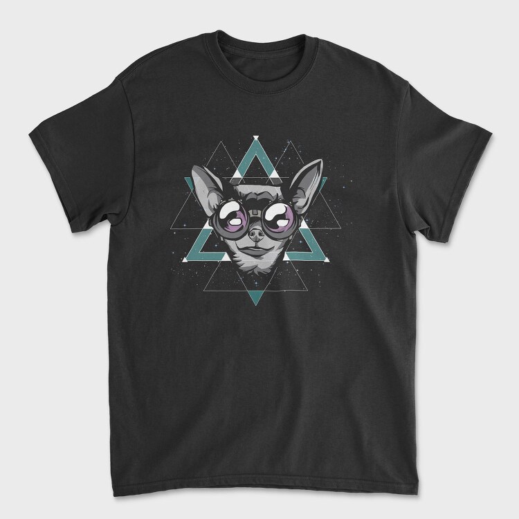 Space Chihuahua Geometry, Tricou Barbati (Unisex)