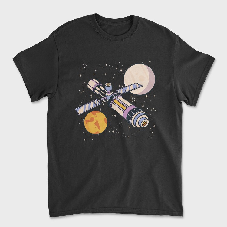 Spacecraft And Planets, Tricou Barbati (Unisex)