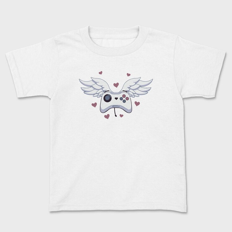 Game Controller With Wings Joystick, Tricou Copii