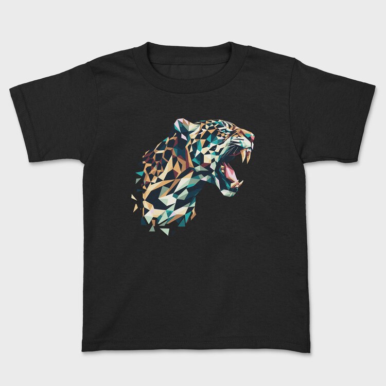 Geometric Jaguar Polygonal, Tricou Copii