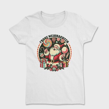 German Christmas Cotton Candy Santa, Tricou Femei