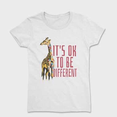 Giraffe Colorful Different, Tricou Femei
