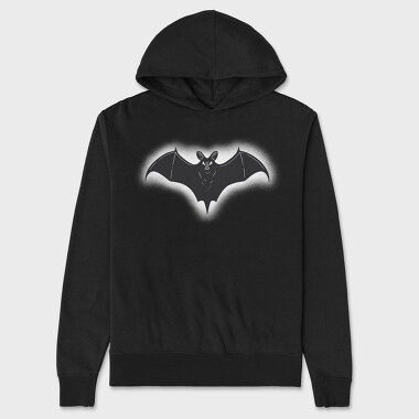 Goth Bat Highlighted Glowing, Hanorac Oversize Barbati (Unisex)