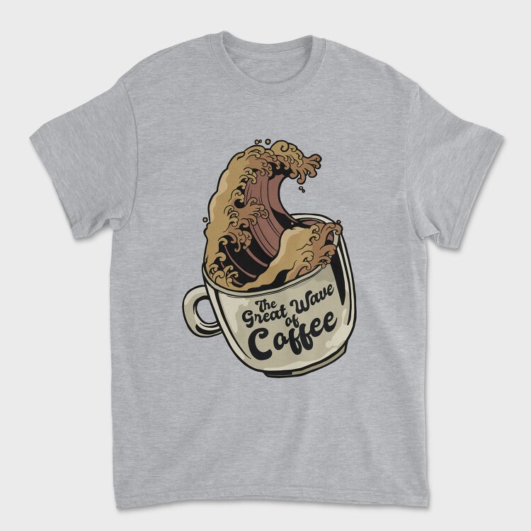 Great Wave Coffee Cup, Tricou Barbati (Unisex)