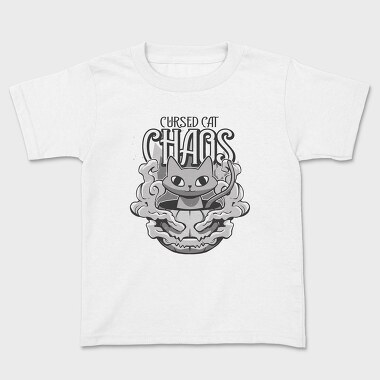 Halloween Cat Chaos Quote, Tricou Copii