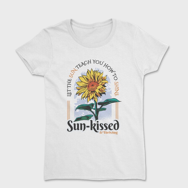 Sun Kissed Sunflower Spring, Tricou Femei