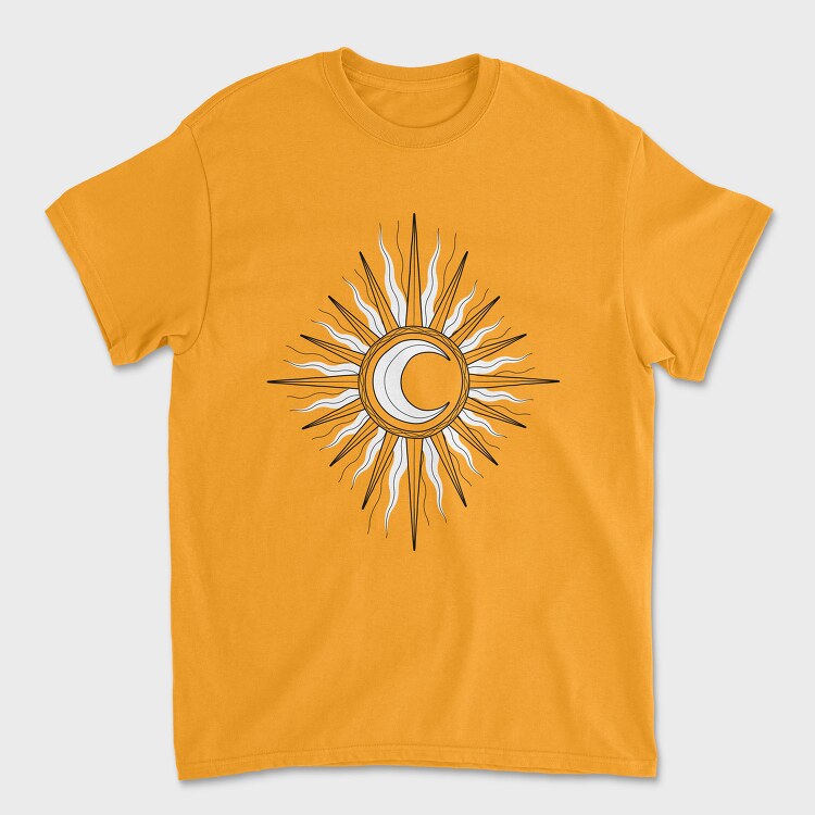 Sun Moon, Tricou Barbati (Unisex)