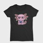 Kawaii Axolotl Reading, Tricou Femei