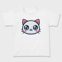 Kawaii Cute Cat Face, Tricou Copii