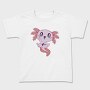 Kawaii Gaming Axolotl Gamer, Tricou Copii
