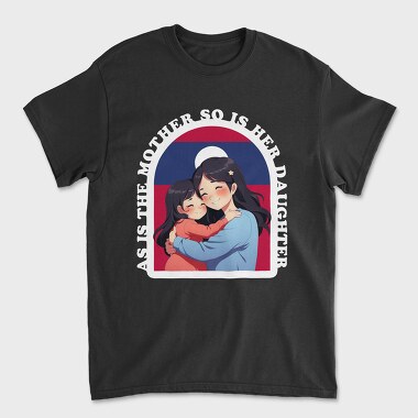 Kawaii Mother And Daughter Laos, Tricou Barbati (Unisex)