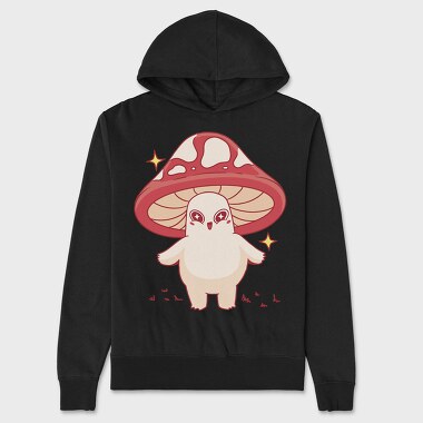 Kawaii Mushroom Character, Hanorac Oversize Barbati (Unisex)