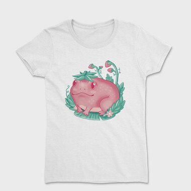 Kawaii Strawberry Happy Frog, Tricou Femei