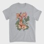 Koi Fish Lotus Illustration 04, Tricou Barbati (Unisex)