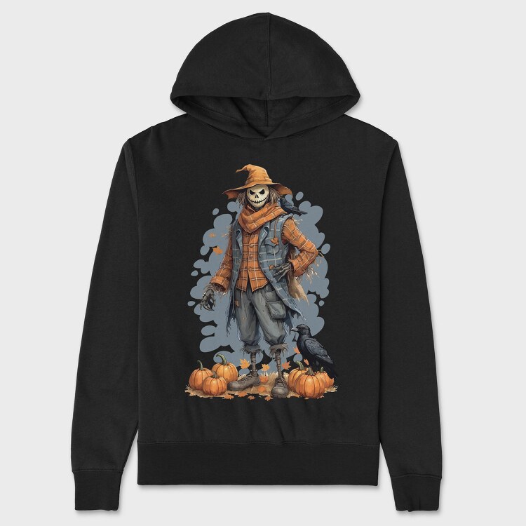Halloween Scary Scarecrow, Hanorac Oversize Barbati (Unisex)