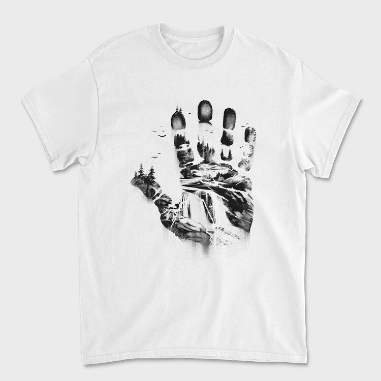 Handprint Forest, Tricou Barbati (Unisex)