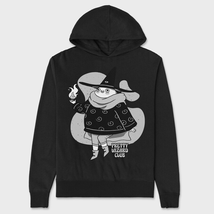Happy Cartoon Wizard Pretty Club, Hanorac Oversize Barbati (Unisex)