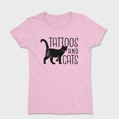 Tattoos And Cats, Tricou Femei