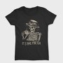Tea Time Skeleton Grunge, Tricou Femei