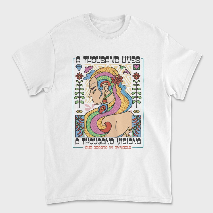 Thousand Visions Lives Maximalism, Tricou Barbati (Unisex)