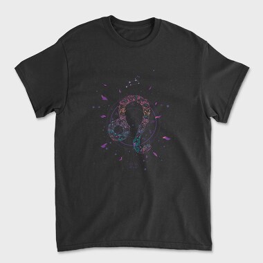 Leo Floral Zodiac Sign 05, Tricou Barbati (Unisex)