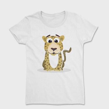 Leopard Cartoon Vibes, Tricou Femei
