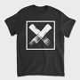 Letter X In Square Grunge, Tricou Barbati (Unisex)