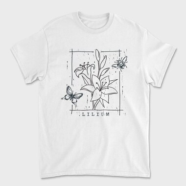 Lily Flowers Lilium Tote, Tricou Barbati (Unisex)