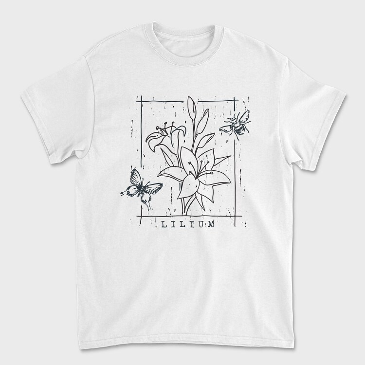 Lily Flowers Lilium Tote, Tricou Barbati (Unisex)