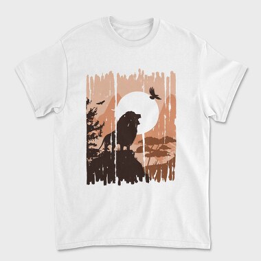 Lion Nature Landscape, Tricou Barbati (Unisex)