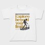 Hiking Exploration Quote, Tricou Copii
